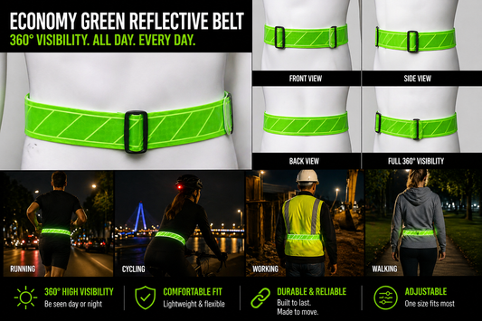 Economy Reflective Belt Green
