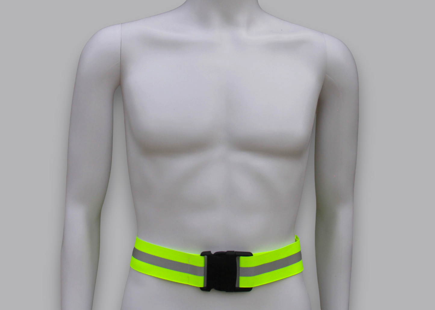 Reflective Elastic Belt Lime