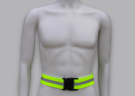 Reflective Elastic Belt Lime