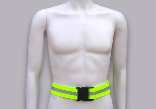 Reflective Elastic Belt Lime