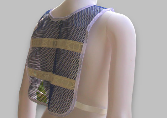 Reflective Standard Safety Vest Blue/White