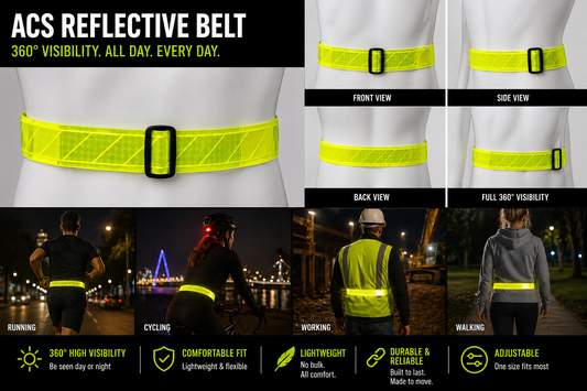 Reflective ACS Belt Lime