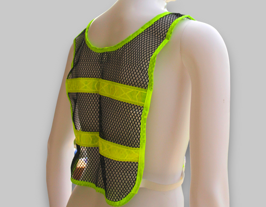 Reflective Standard Safety Vest Black/Lime