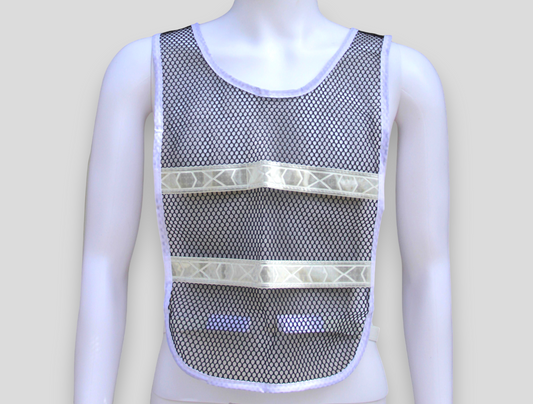 Reflective Standard Safety Vest Black/White
