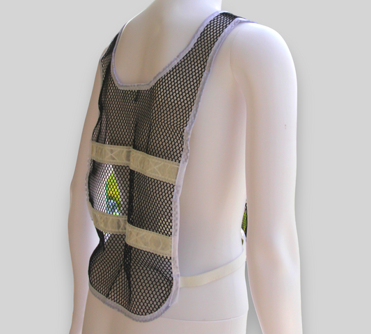 Reflective Standard Safety Vest Black/White