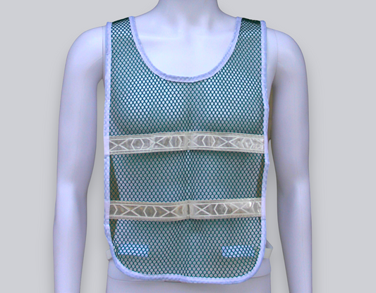 Reflective Standard Safety Vest Green/White