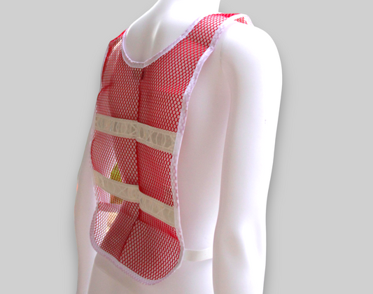 Reflective Standard Safety Vest Red/White