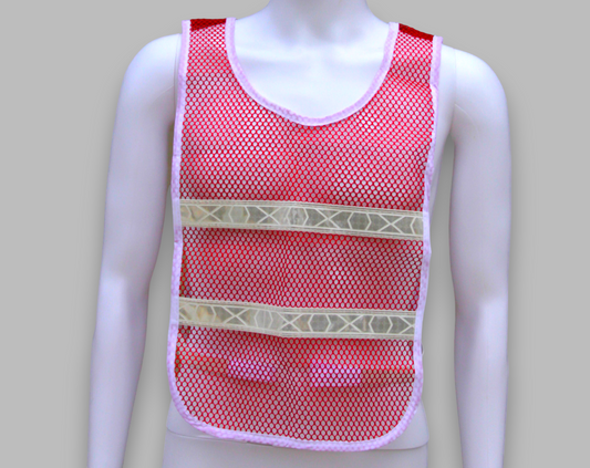 Reflective Standard Safety Vest Red/White