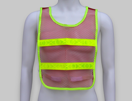 Reflective Standard Safety Vest Red/Lime