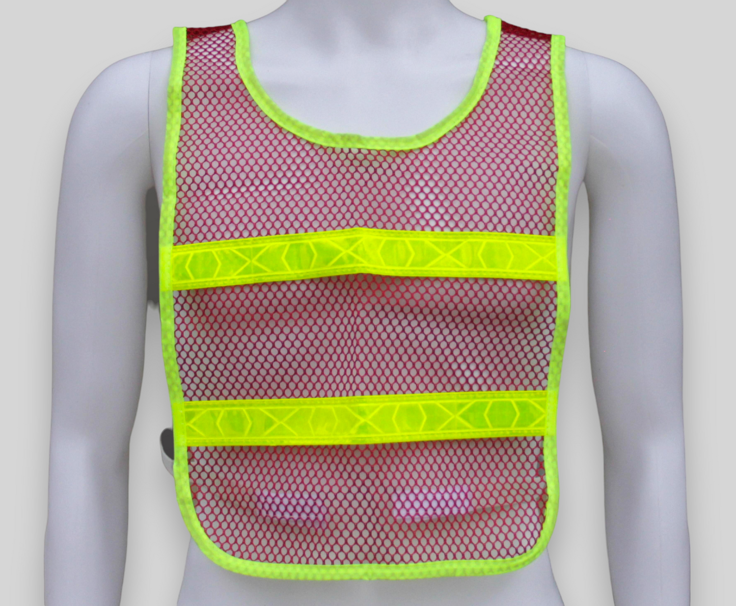 Reflective Standard Safety Vest Red/Lime
