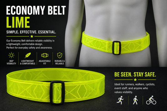 Economy Reflective Belt Lime