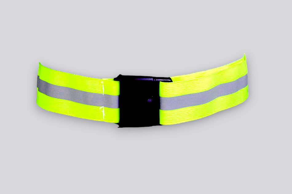 Reflective Elastic Belt Lime