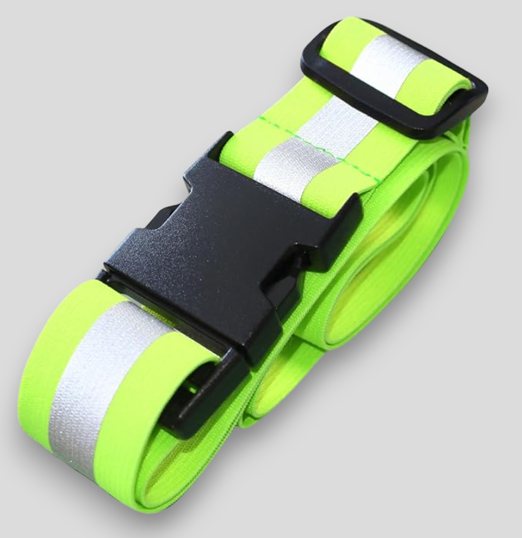 Reflective Elastic Belt Lime