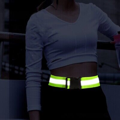 Reflective Elastic Belt Lime