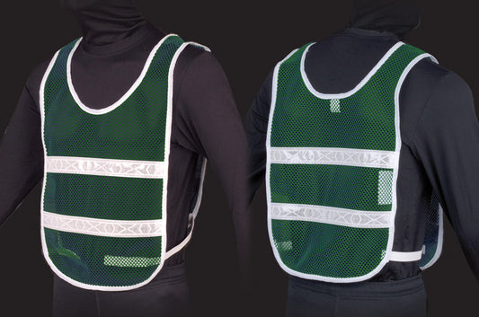 Reflective Standard Safety Vest Green/White (4324)