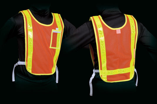 Reflective Cross Training Vest Orange W/Pocket (8110)