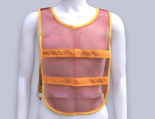 Reflective Standard Safety Vest Red/Gold