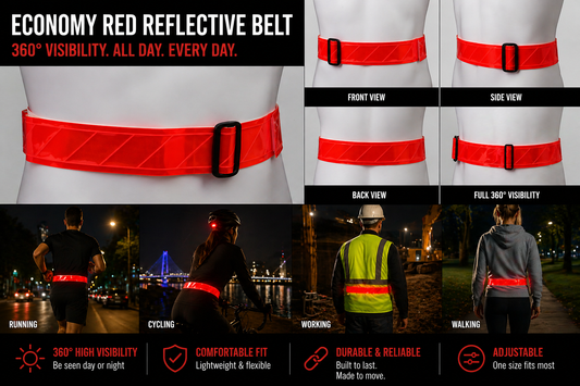 Economy Reflective Belt Red