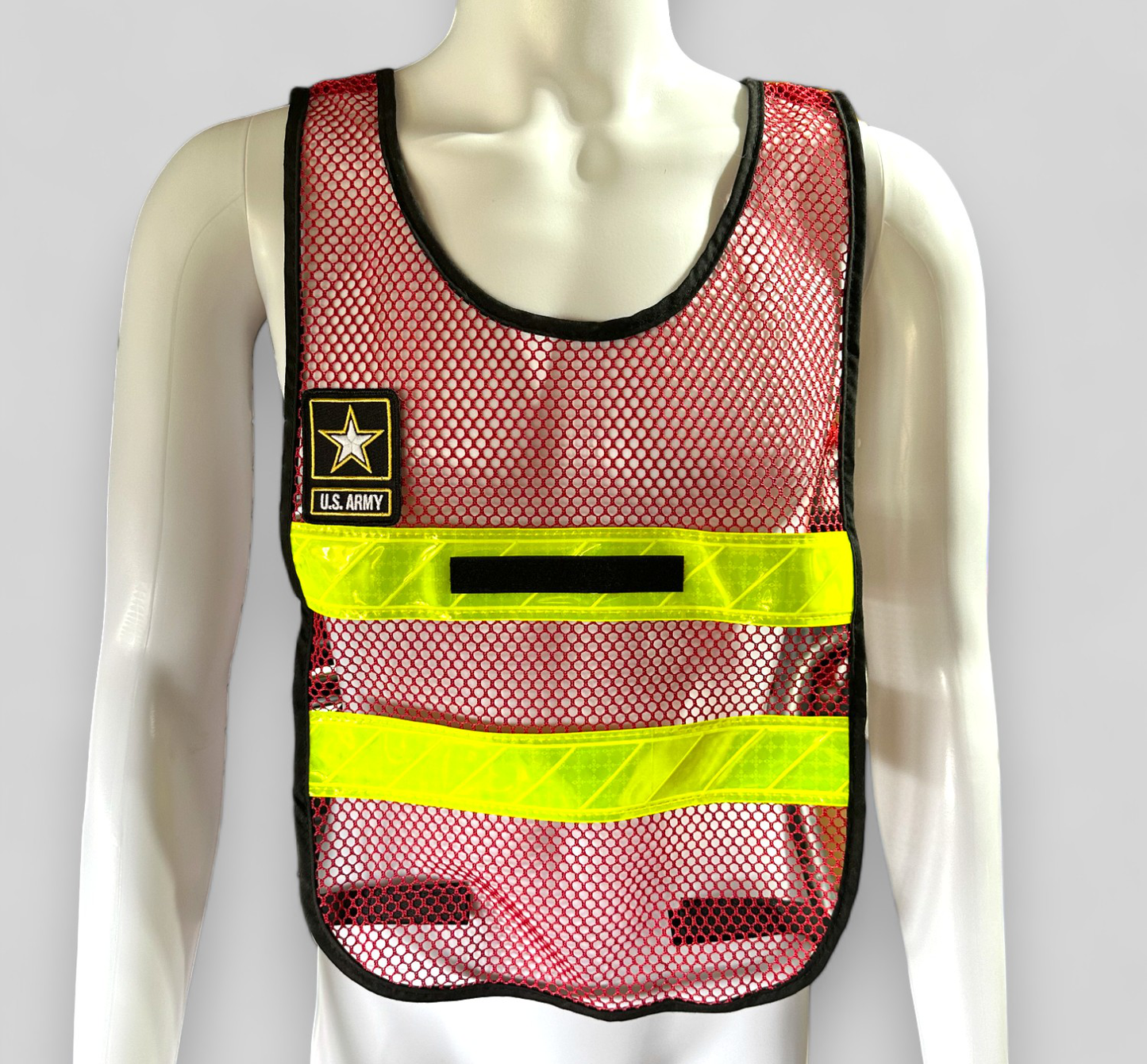 Reflective Drill Sergeant Vest Red/Lime