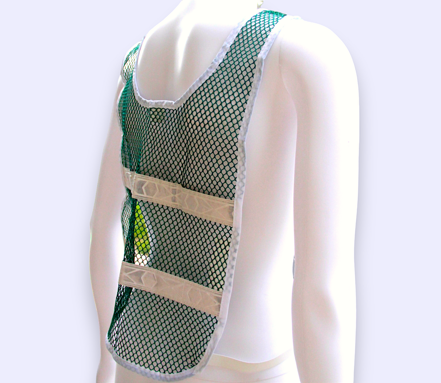 Reflective Standard Safety Vest Green/White