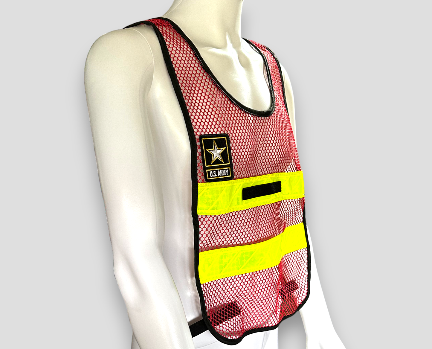 Reflective Drill Sergeant Vest Red/Lime