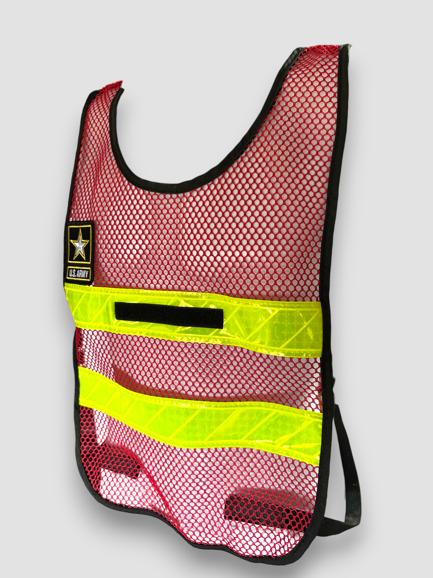 Reflective Drill Sergeant Vest Red/Lime