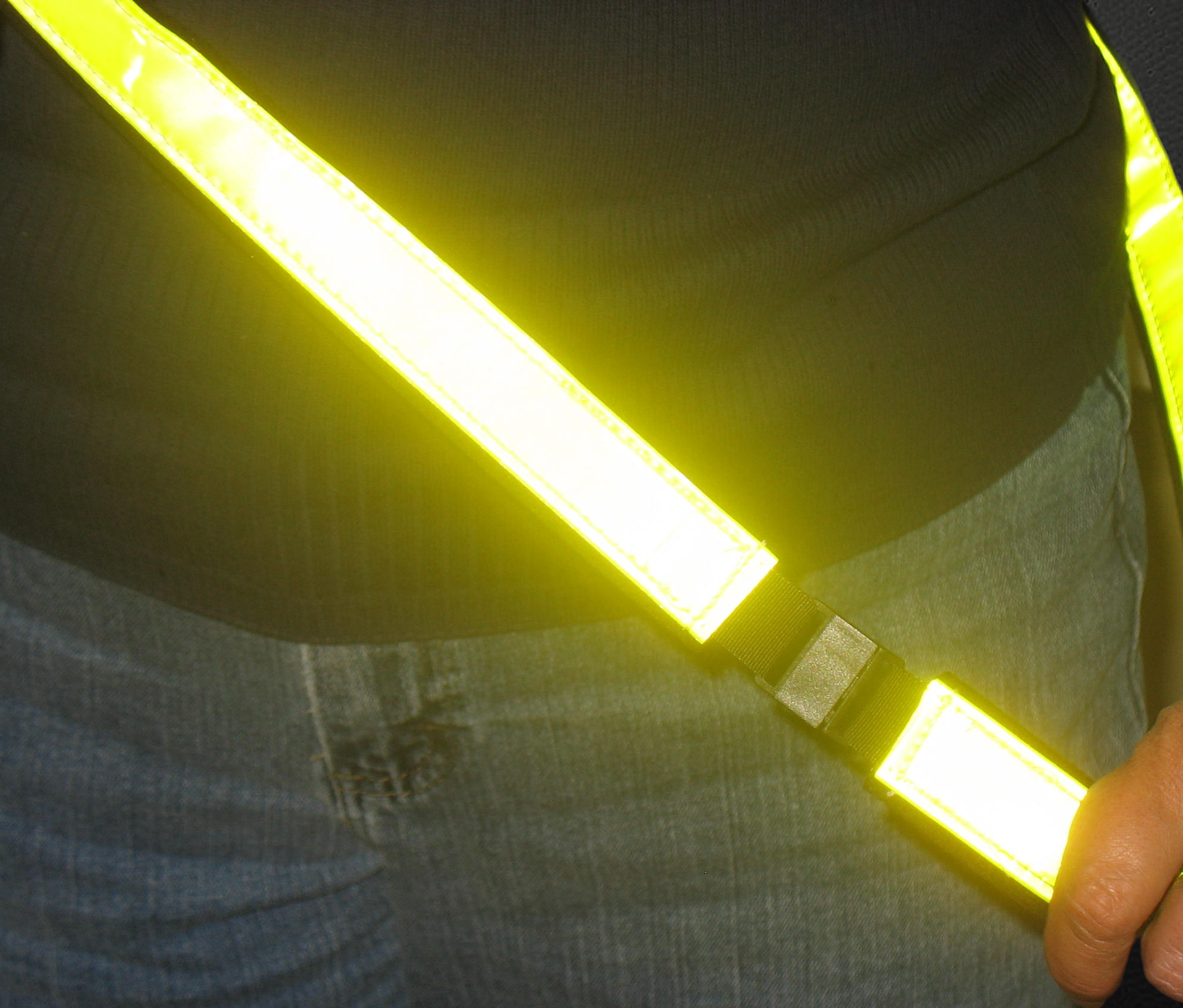 Reflective Sash Band Lime