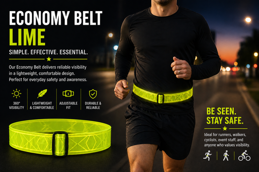Economy Reflective Belt Lime