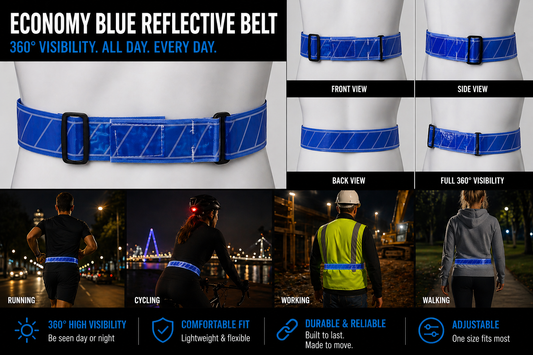 Economy Reflective Belt Blue