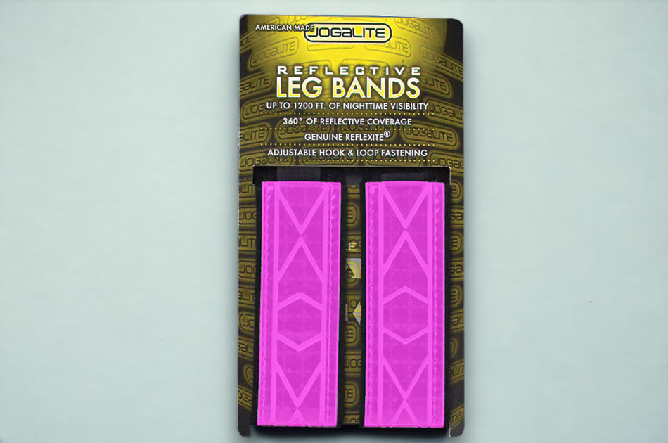 Reflective Leg Bands Pink