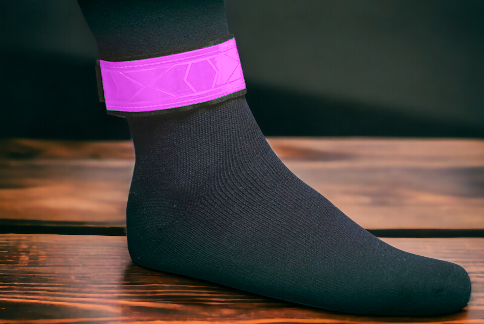 Reflective Leg Bands Pink