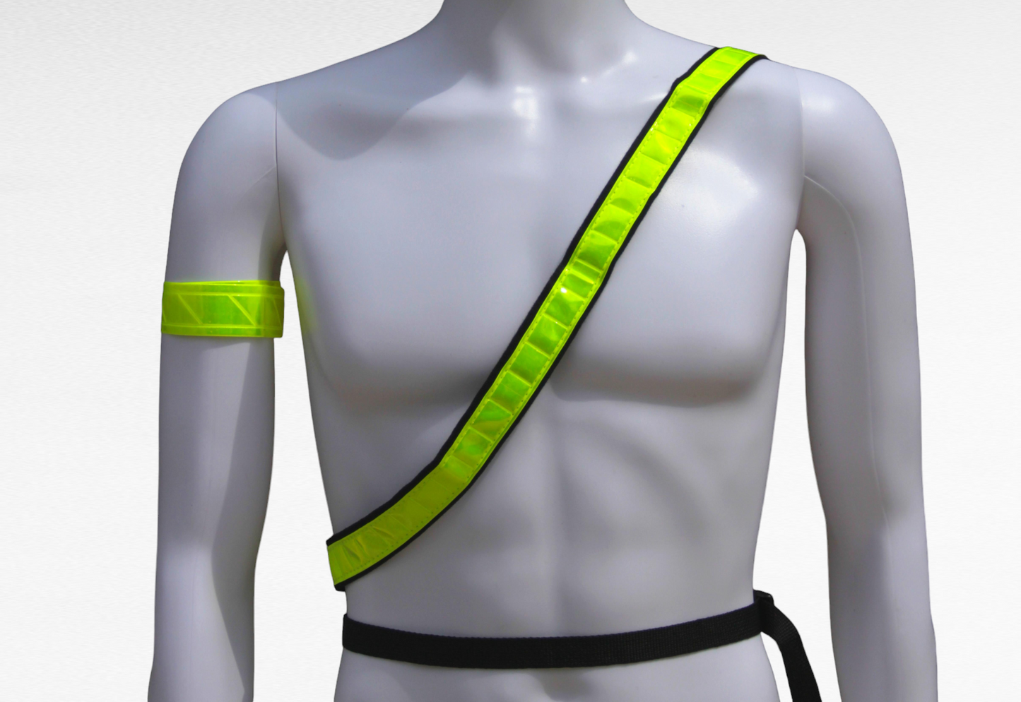 Reflective Sash Band Lime