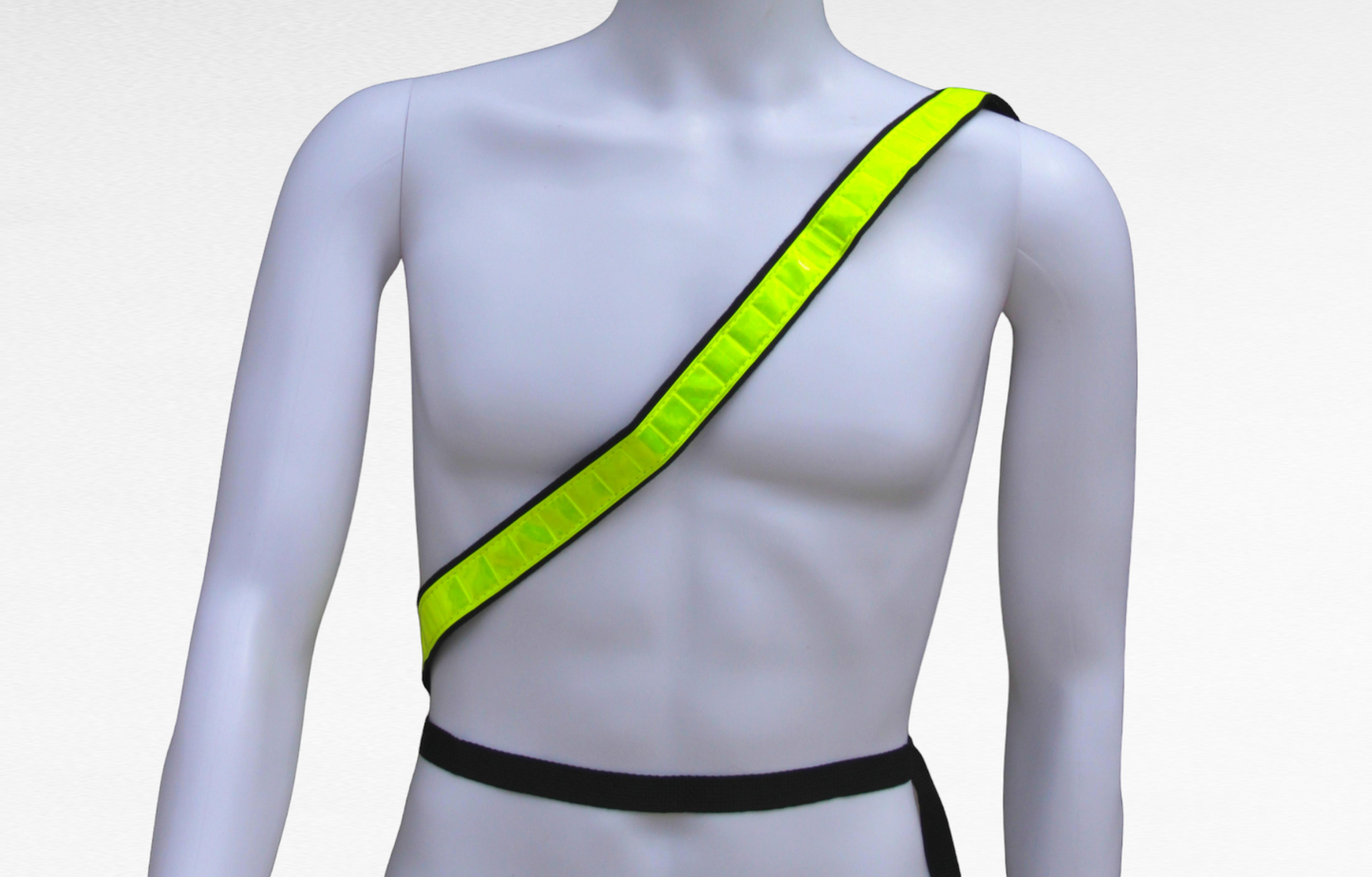 Reflective Sash Band Lime