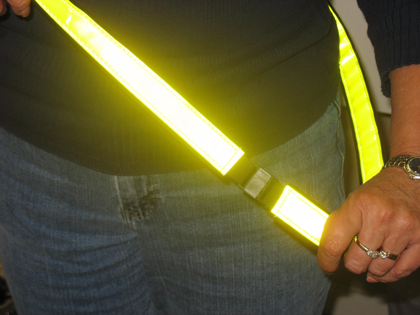 52" Reflective Sash Band Lime (4716A)